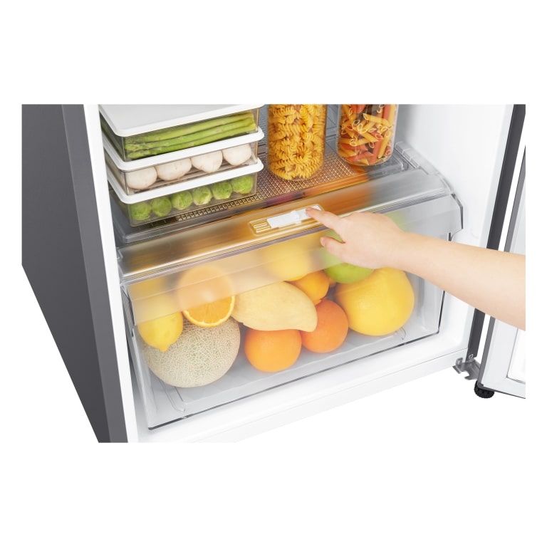 LG Kulkas 2 Pintu 202L gross / 187L nett Smart Inverter Compressor dengan  Multi Air Flow dan Moist Balance Crisper™ - Dark Graphite Steel, GN-B185SQBB